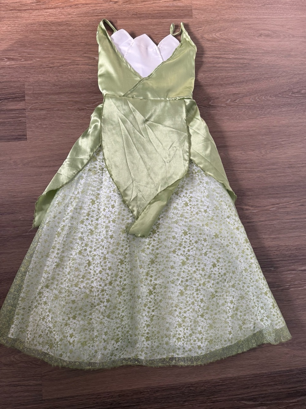 Girls' Light Green Tiana Fairy Princess Costume age 7-8T